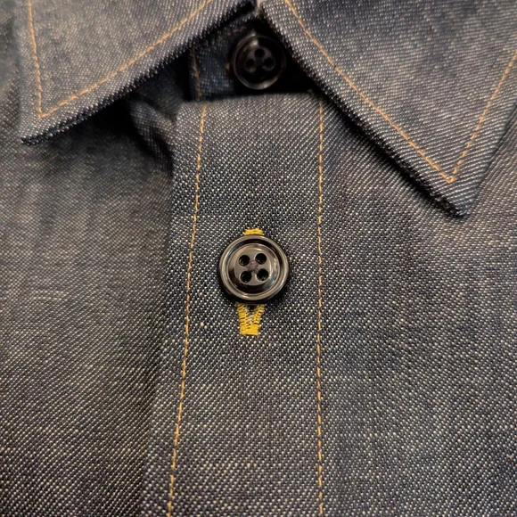 Todd Snyder Raw Italian Denim Overshirt in Dark Indigo